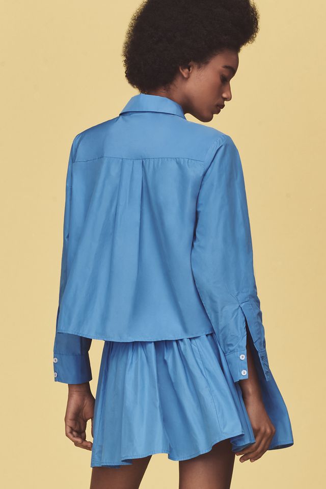 By Anthropologie Long-Sleeve Buttondown Blouse #1
