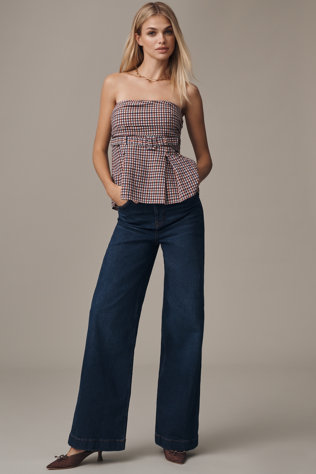 Maeve Strapless Belted Tube Top