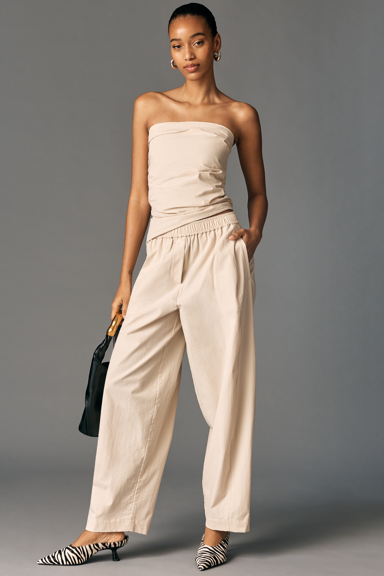 Maeve Strapless Ruched Top