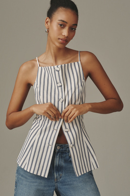 Maeve Buttondown Tank Top
