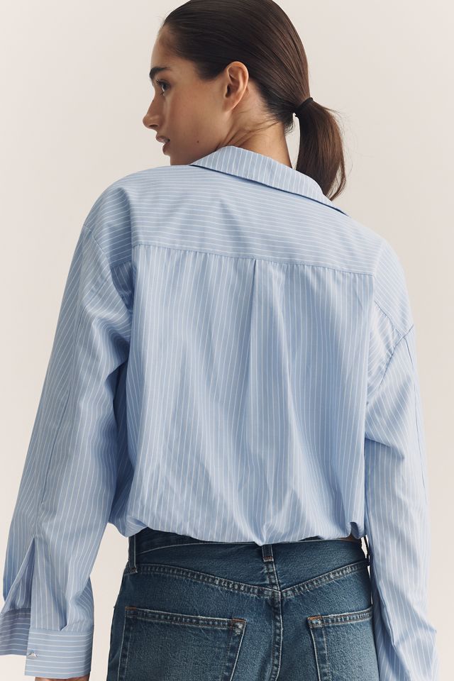 Maeve Long-Sleeve Layered Twofer Shirt #1
