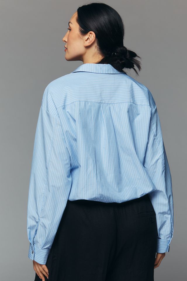 Maeve Long-Sleeve Layered Twofer Shirt #7