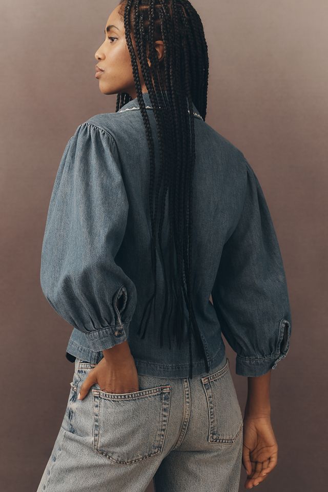 Seventy + Mochi Talia Puff-Sleeve Blouse | Anthropologie