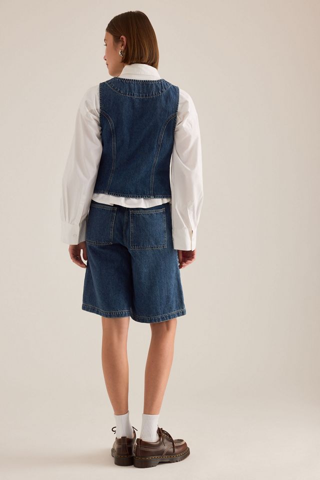Seventy + Mochi Gilet en denim Kiki Phoenix #1