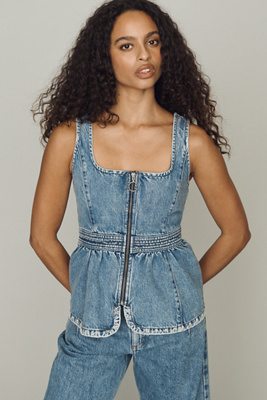 Seventy + Mochi Sasha Peplum Top | Anthropologie