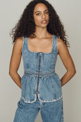 Seventy + Mochi Sasha Peplum Top | Anthropologie