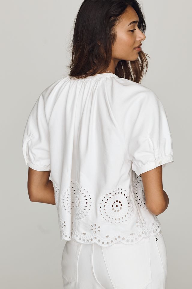 FRAME Eyelet Blouse #3