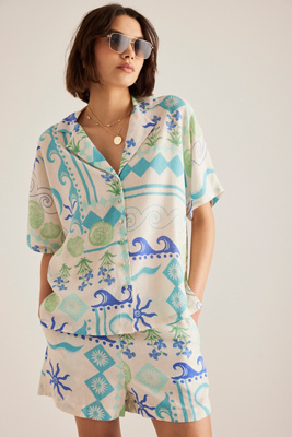 Nobody's Child Rhian Short-Sleeve Printed Shirt