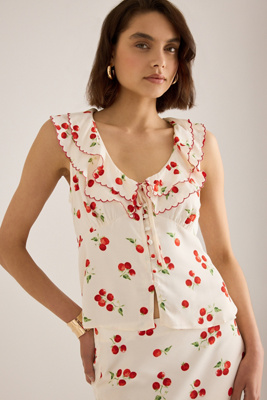 Nobody's Child Tommie Ruffle Detail Top