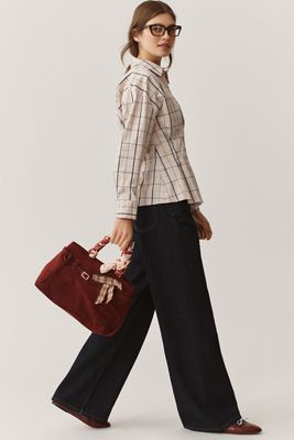 Exquise Tobie Long-Sleeve Waisted Button-Down Shirt