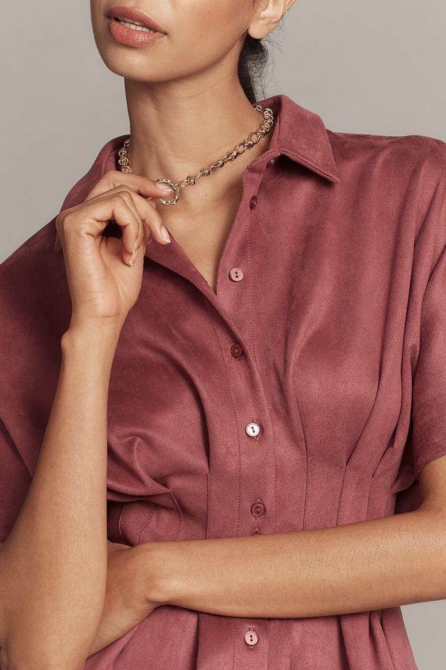 Exquise Tobie Waisted Button-Down Shirt #1