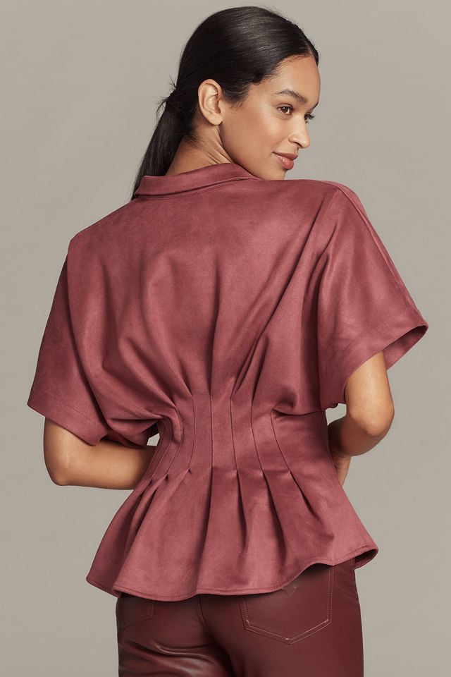 Exquise Tobie Waisted Button-Down Shirt #2