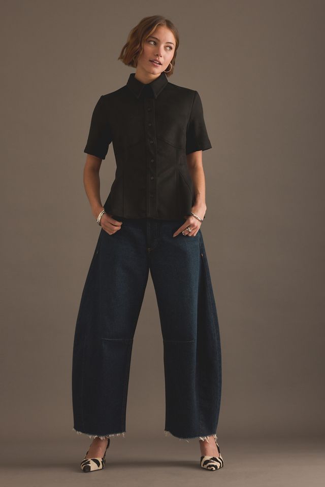 Exquise Nara Faux-Suede Blouse #2