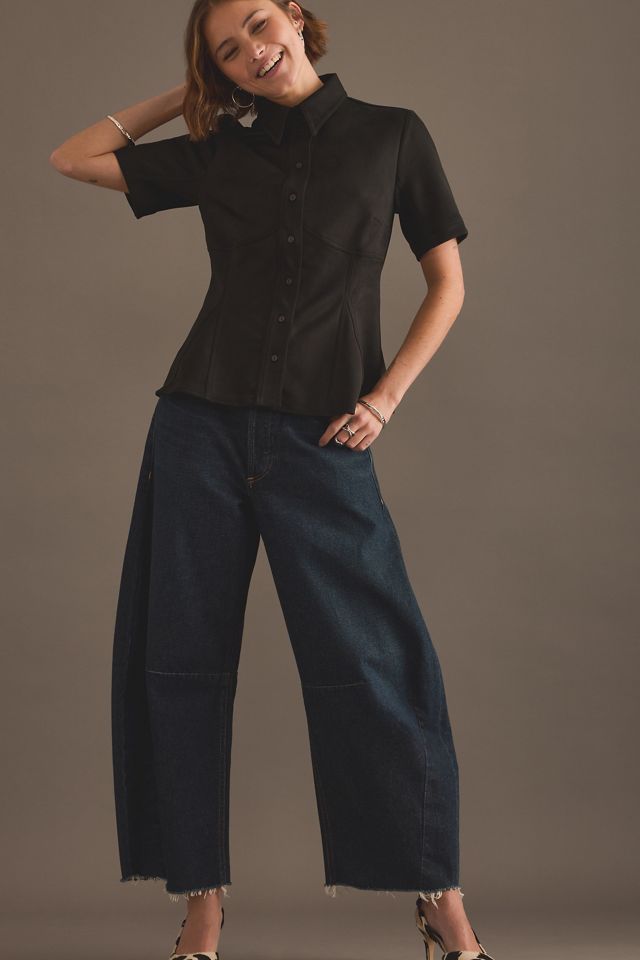 Exquise Nara Faux-Suede Blouse #3