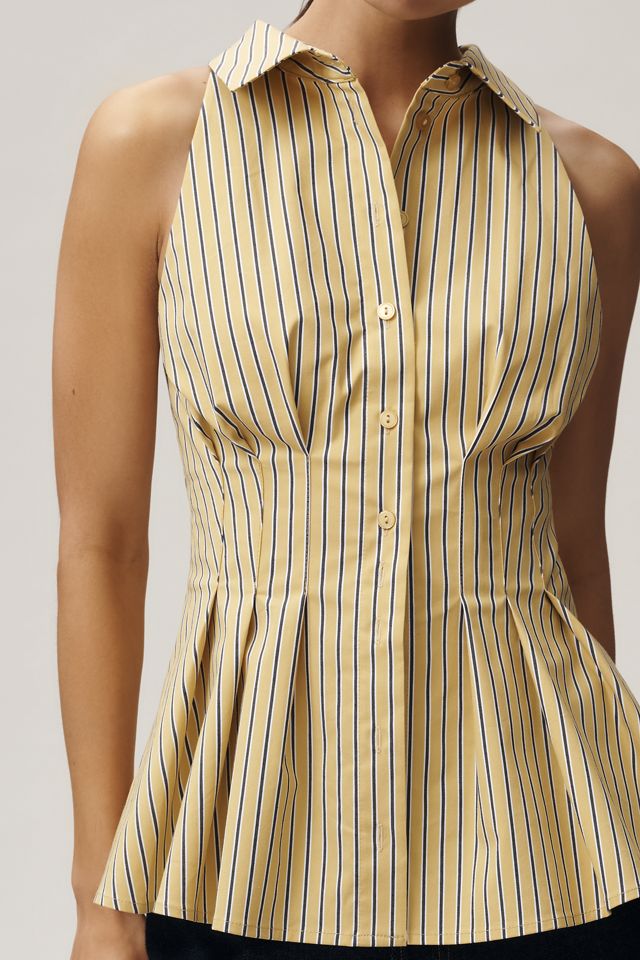 Exquise Tobie Poplin Halter-Neck Top #1
