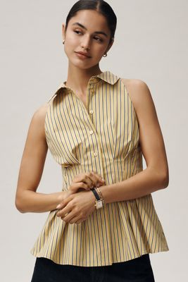 Exquise Tobie Poplin Halter-Neck Top