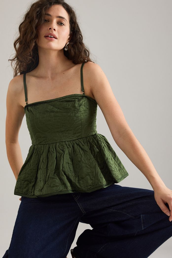 HELMSTEDT Emilie Quilted Peplum Top