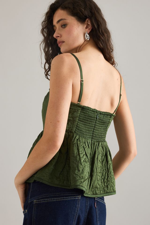 HELMSTEDT Emilie Quilted Peplum Top #1