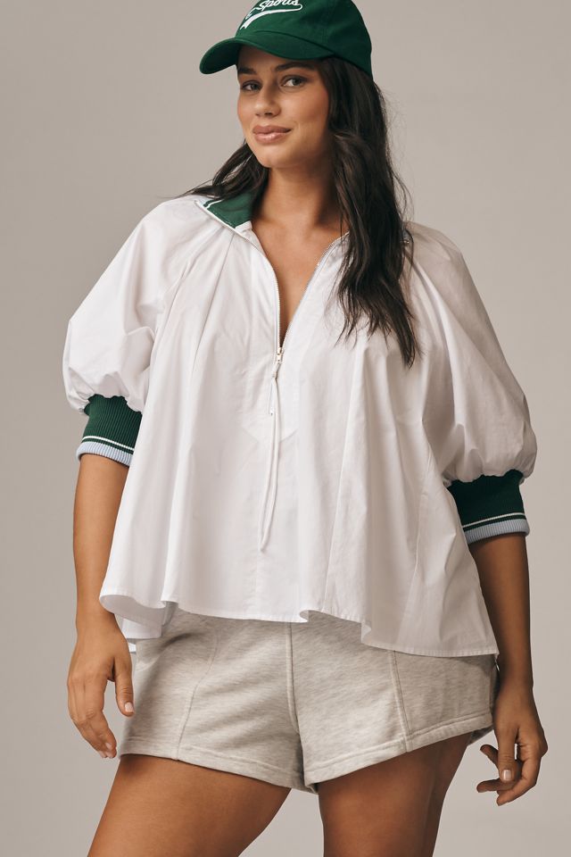 Maeve Sporty Henley Swing Top #5