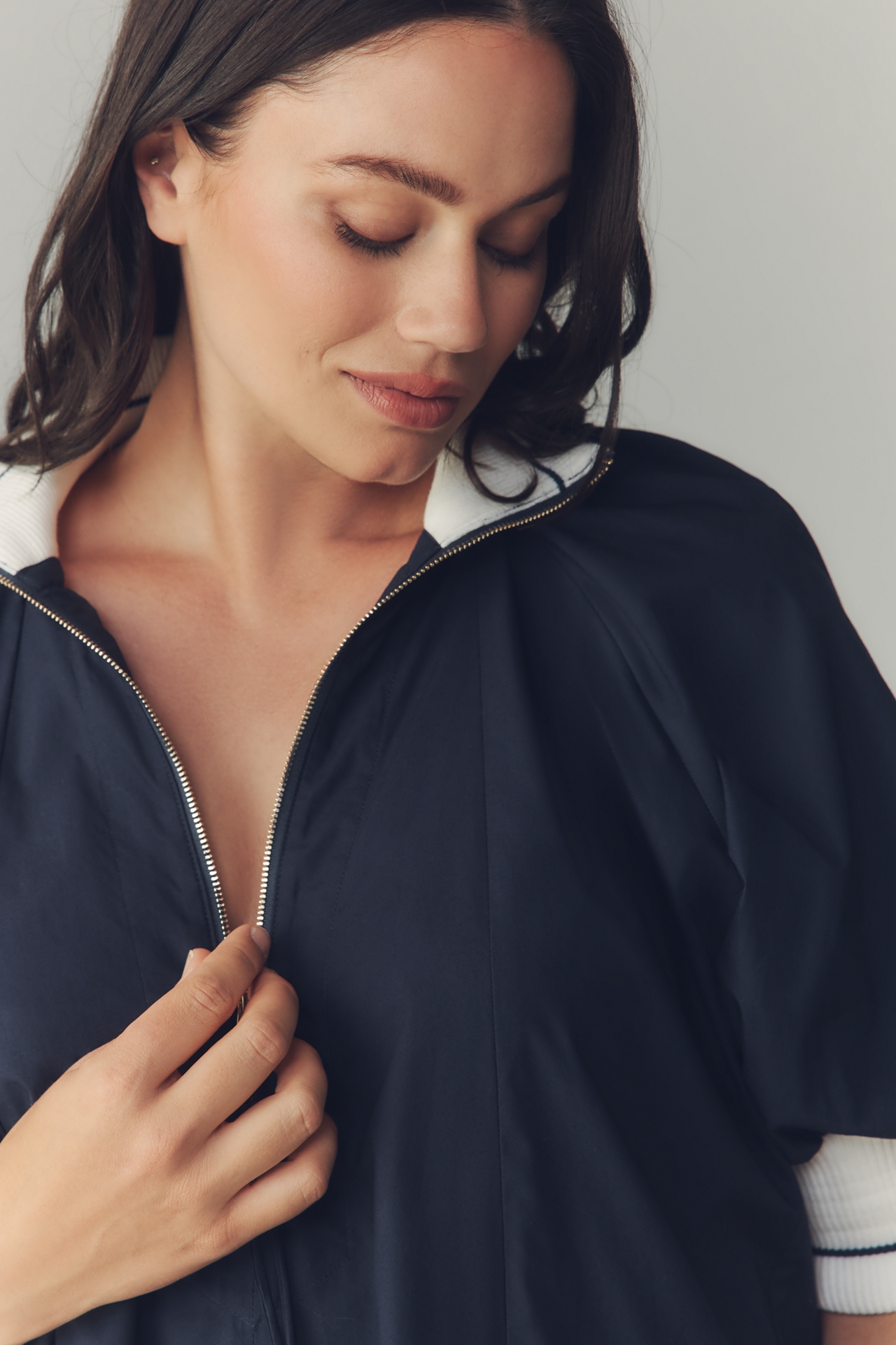 Maeve Sporty Henley Swing Top