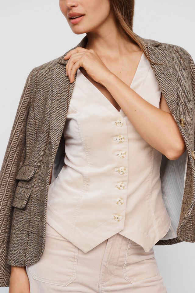 Halsey Slim Button-Front Vest #1