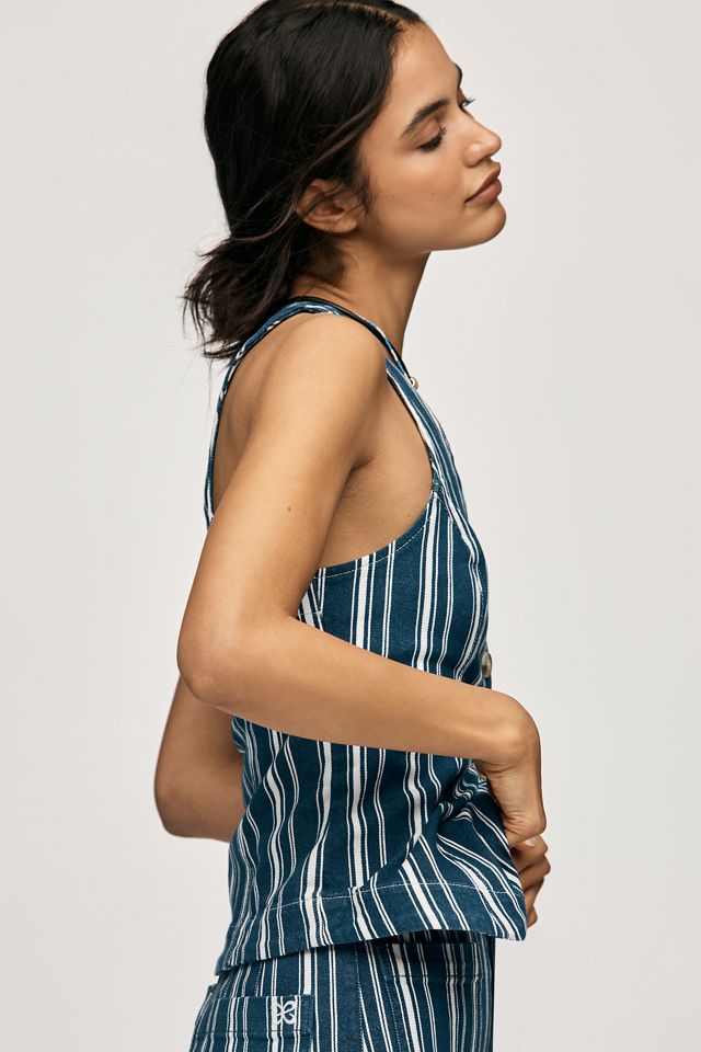 The Halsey Slim Button-Front Vest | Anthropologie