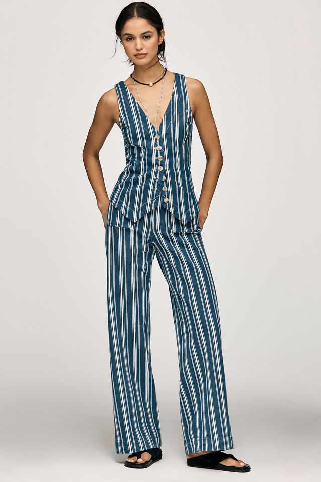 The Halsey Slim Button-Front Vest | Anthropologie