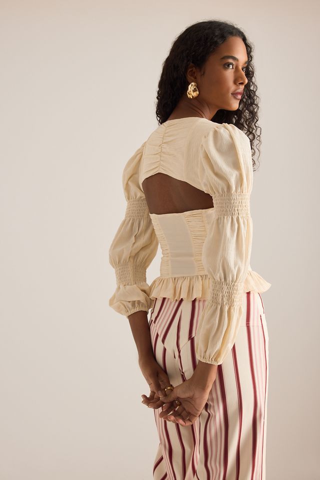 Blusa LAAGAM Mary con Textura y Mangas Abullonadas #3
