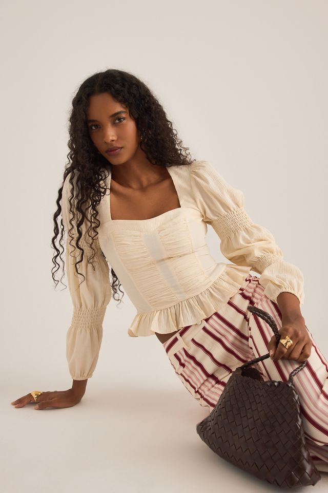 Blusa LAAGAM Mary con Textura y Mangas Abullonadas #4