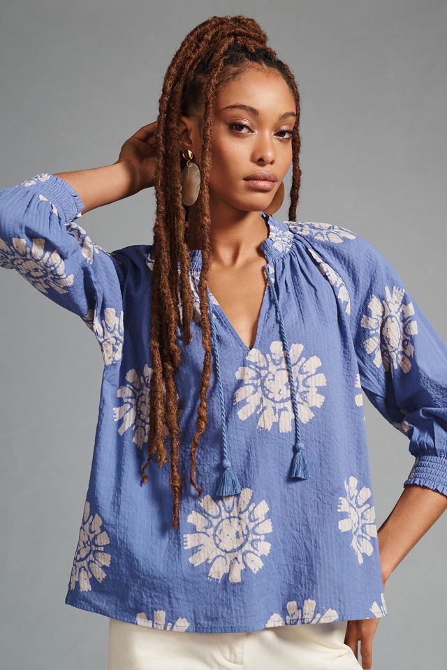 The Odells Batik Printed Blouse #4