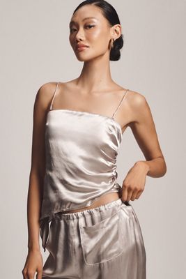 Tyler McGillivary Satin Asymmetrical Top