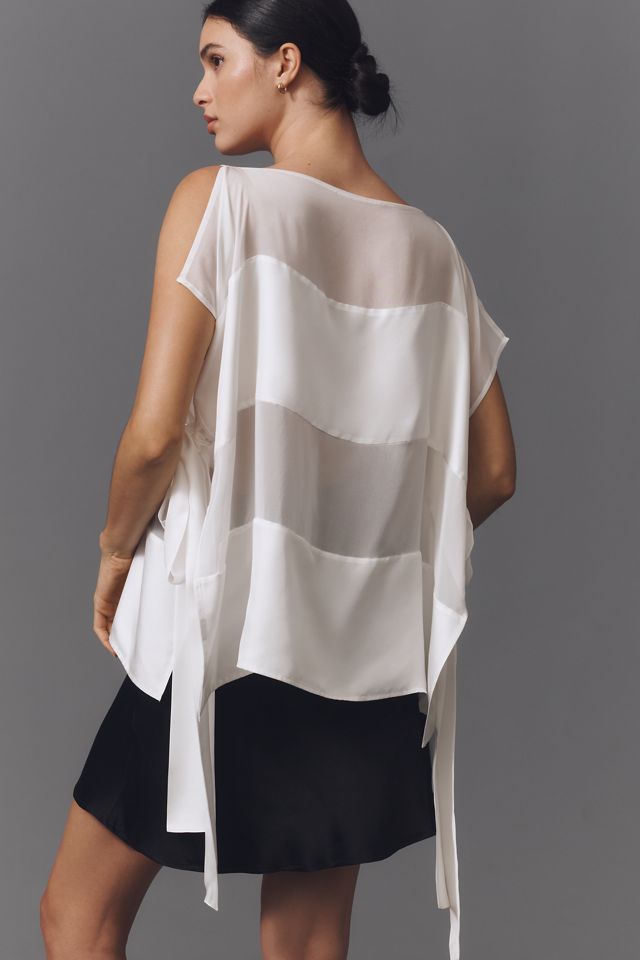 Cynthia Rowley Windswept Silk Panel Blouse #2