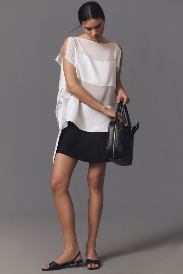 Cynthia Rowley Windswept Silk Panel Blouse #3