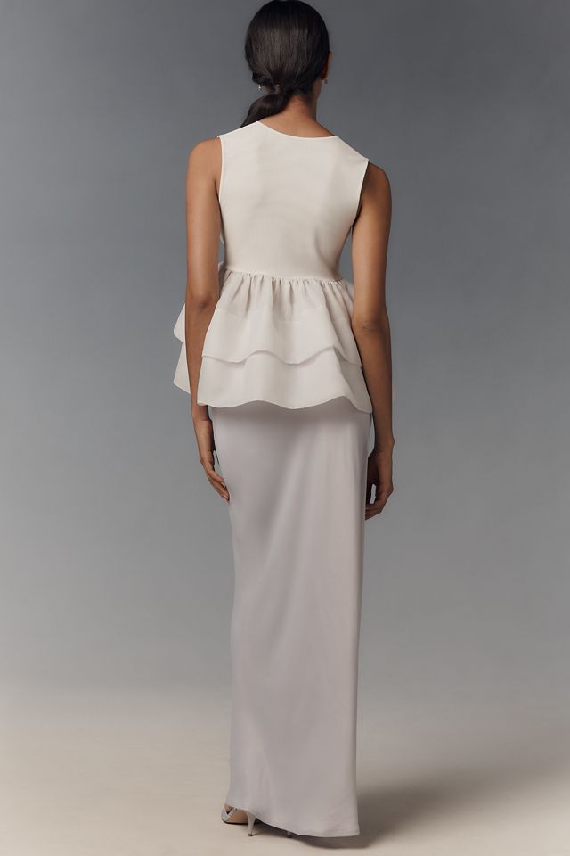 Cynthia Rowley Daphne Sleeveless 3D Floral Organza Top #2
