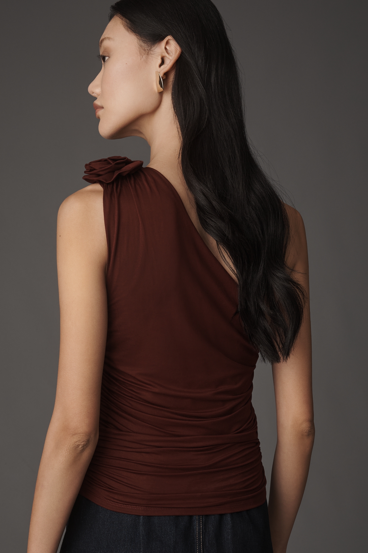 Elodie Karla One-Shoulder Tank Top