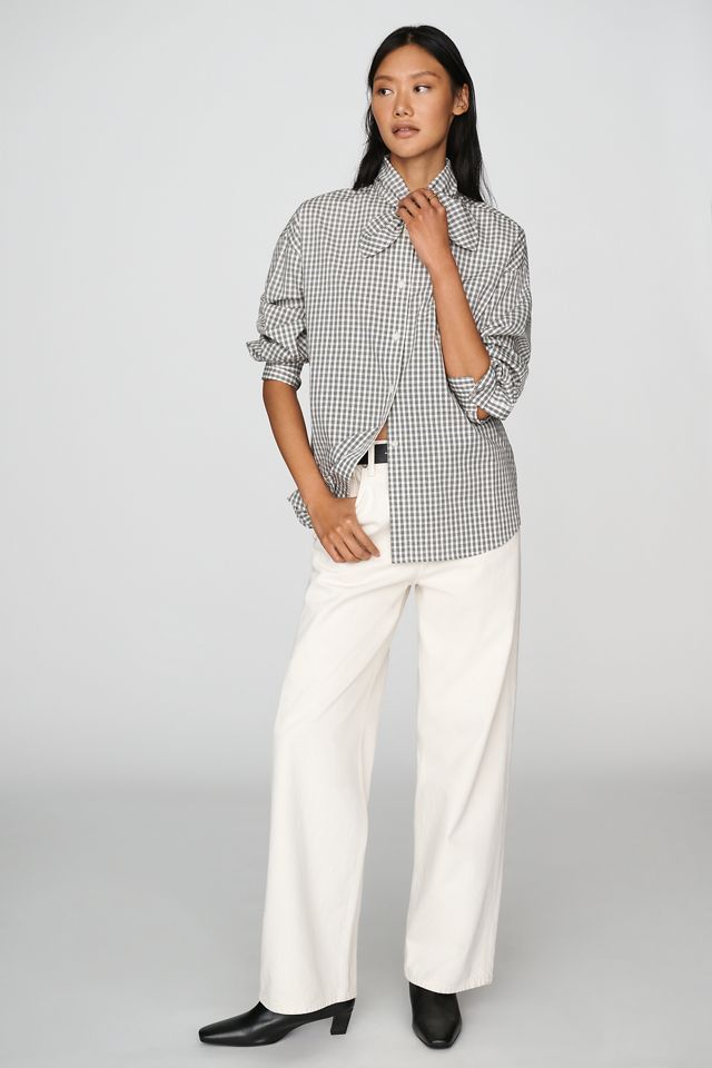 Elodie Clair 100% Cotton Tie-Neck Shirt #1