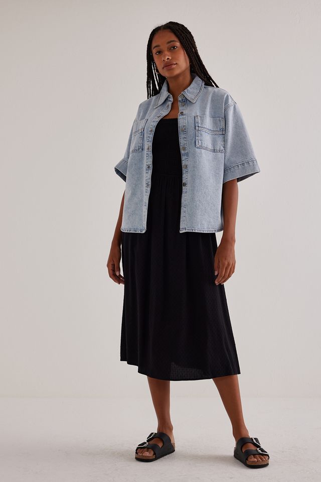 ALIGNE Giana Camicia Boxy Denim a maniche corte #2