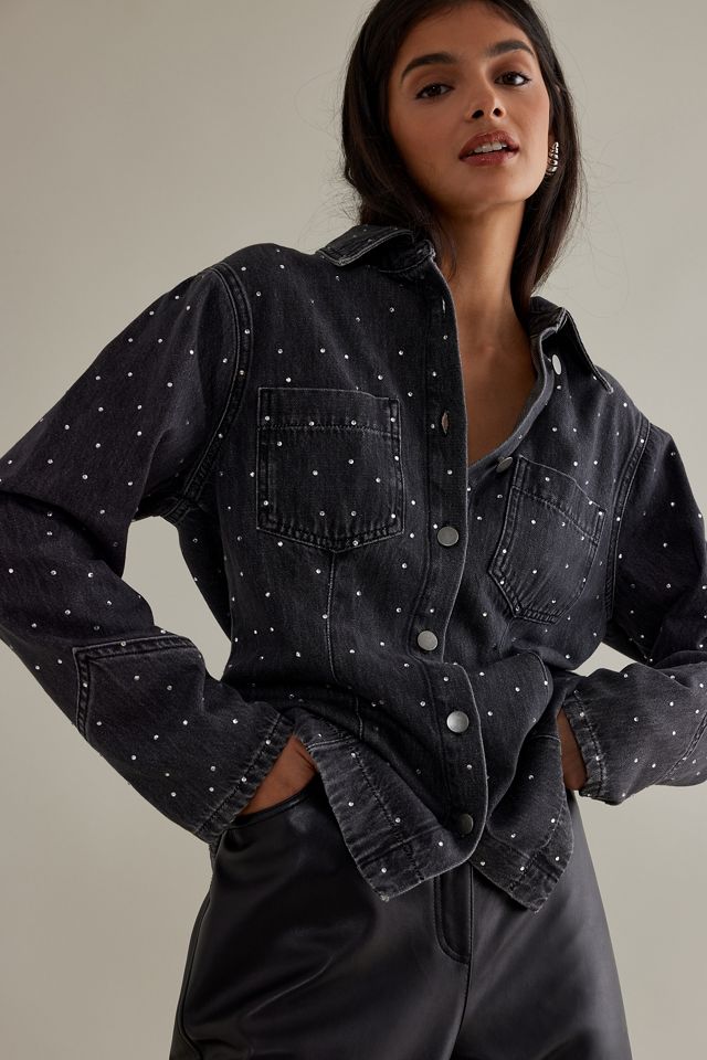 ALIGNE Harlem Cinched-Waist Denim Shirt #1