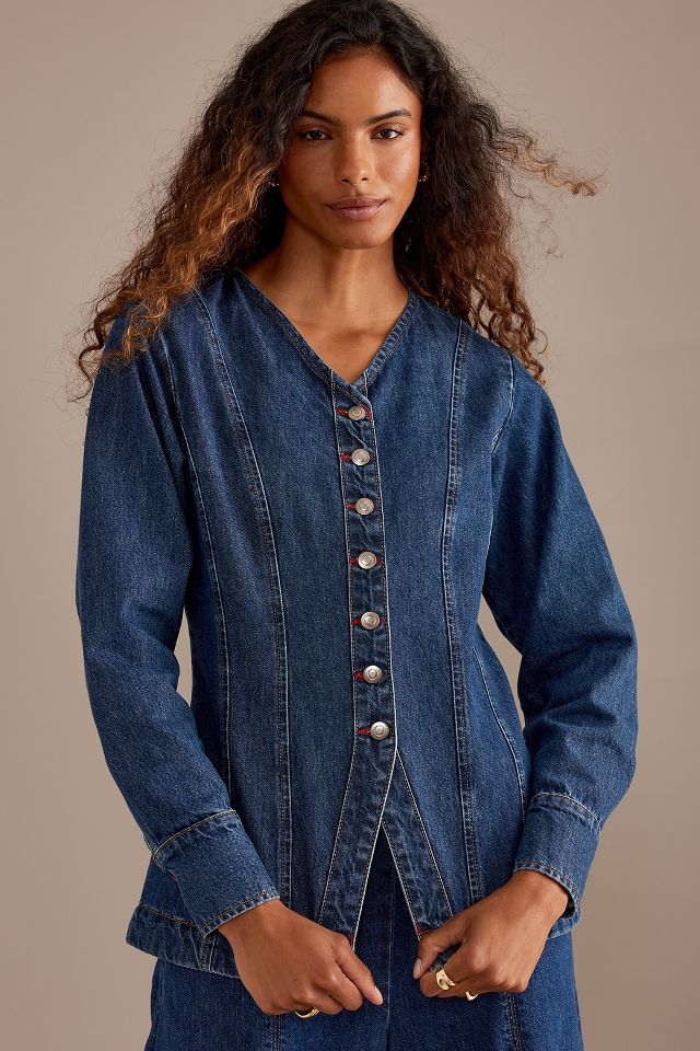 ALIGNE Audrey Denim Shirt Anthropologie UK