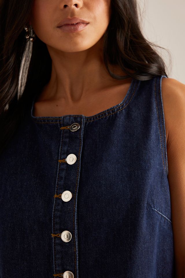 ALIGNE Miranda Sleeveless Denim Top #3