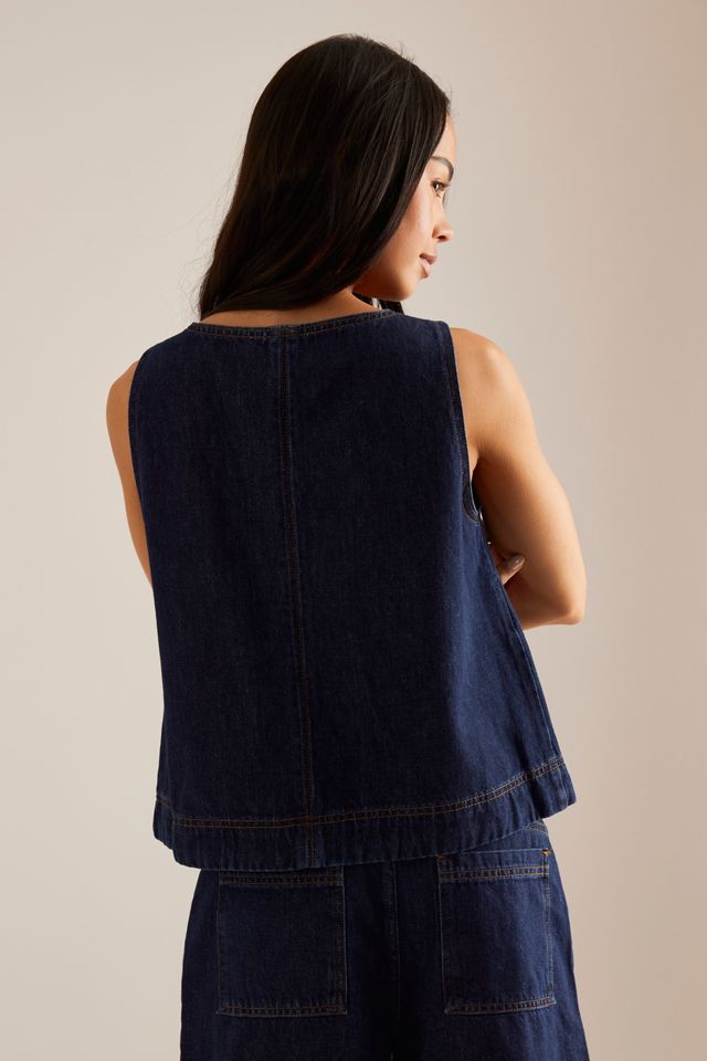 ALIGNE Miranda Sleeveless Denim Top #1