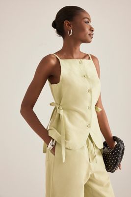 Haut en lin noué Ozais ALIGNE