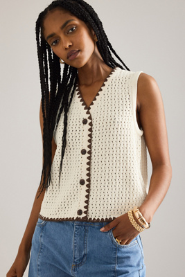 Haut crochet boutonnée devant Camilla en taille: Uk 12 chez Anthropologie - ALIGNE - Modalova