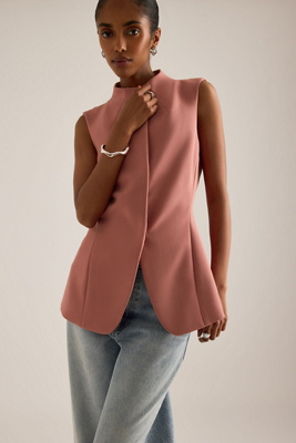 ALIGNE Cynthia Funnel-Neck Waistcoat