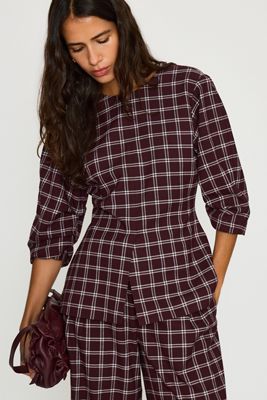 Blusa Sastre a Cuadros Janey de Aligne