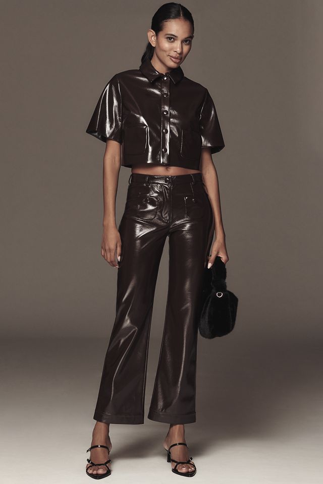 Baum und Pferdgarten Beth Faux-Leather Buttondown Shirt #2
