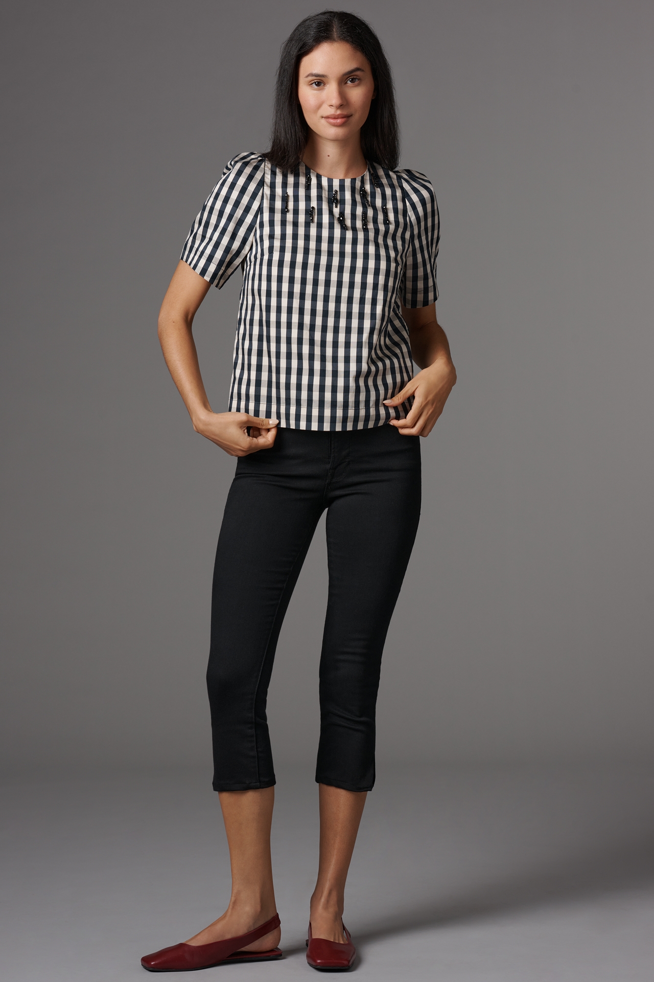 Baum und Pferdgarten Minu Gingham Top