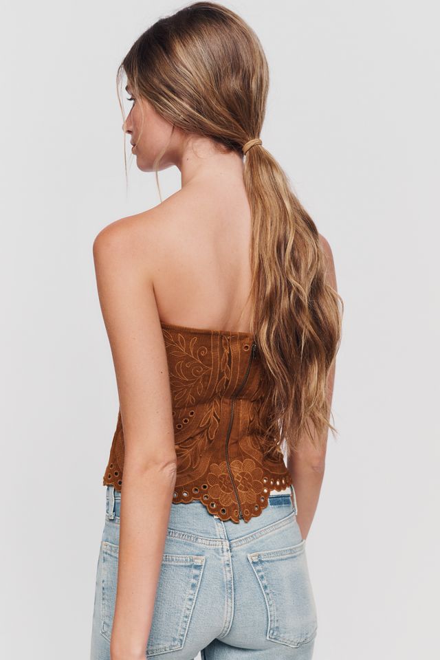 Ollari 100% Cotton Corduroy Bustier #1
