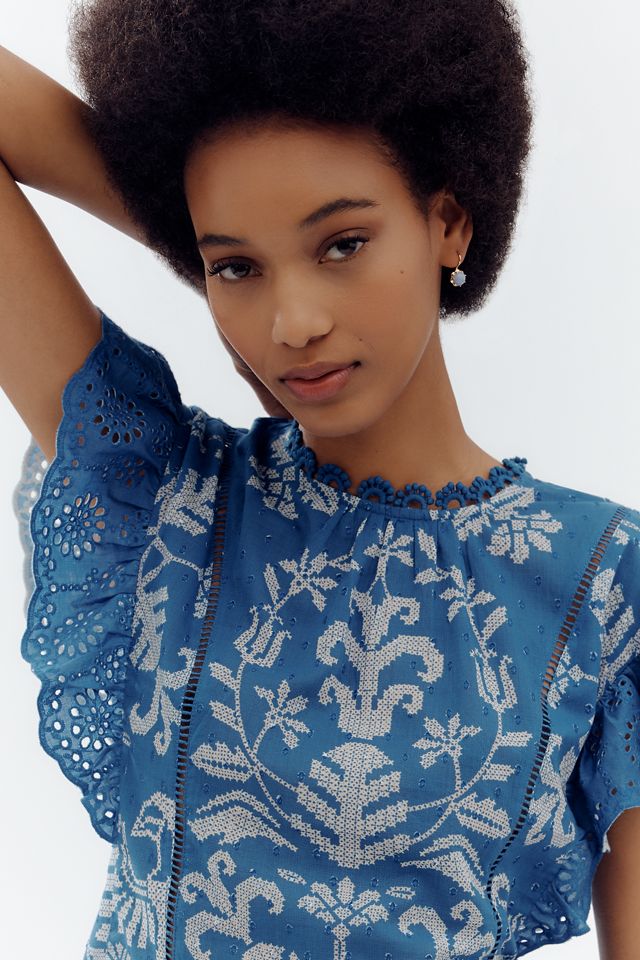 Farm Rio x Anthropologie Short-Sleeve Printed Blouse #2