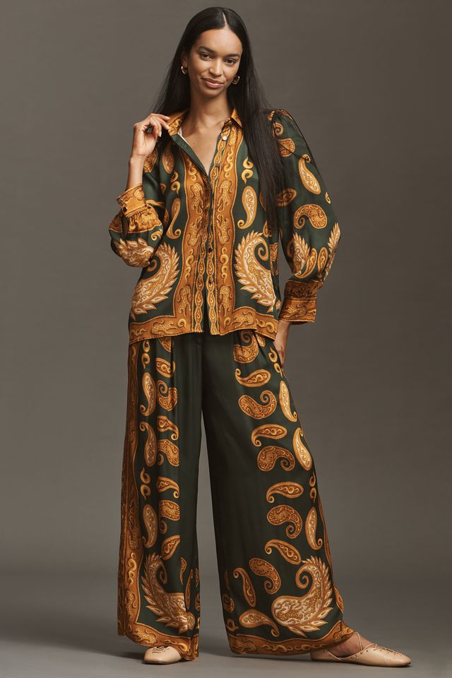 Farm Rio x Anthropologie Printed Buttondown Shirt #2